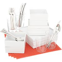 4 square hot orange starter set