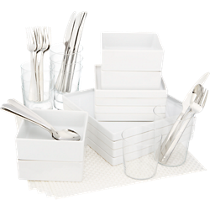 4 square white starter set