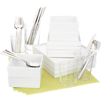 4 square chartreuse starter set