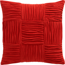 9 square burnt orange 18" pillow