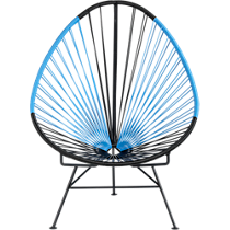 acapulco black/blue lounge chair