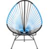 acapulco black/blue lounge chair