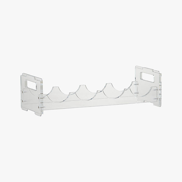 clear wine rack CB2