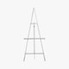 acrylic tripod easel. 22.75"Wx19.25"Dx58"H