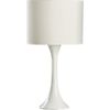ada white table lamp. 13"dia.x25"H