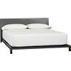 alpine gunmetal queen bed (mattress sold separately).overall: 64"Wx93.5"Dx32"Hfootboard: 6"H
