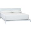 alpine white queen bed (mattress sold separately).overall: 64"Wx93.5"Dx32"Hfootboard: 6"H