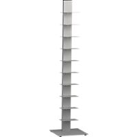 array silver bookcase