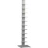 array silver bookcase