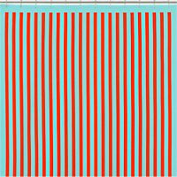 barque striped shower curtain