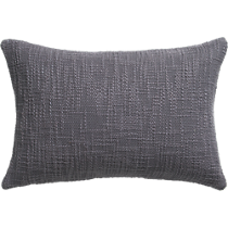 basis grey 18"x12" pillow