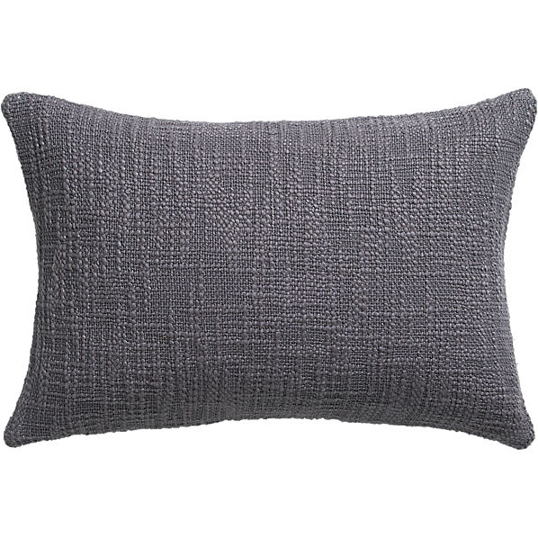 basis grey 18"x12" pillow
