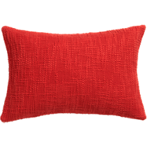 basis red 18"x12" pillow