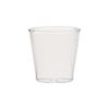 beaker glass candleholder. 2.5"dia.x2.5"H