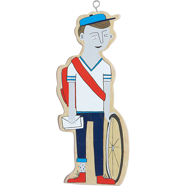 BikeMessengerOrnamentF12