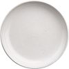 black clay salad plate. 8.25"dia.x1.25"H