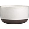 black clay soup bowl. 5.5"dia.x3.25"H