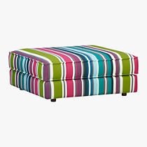 botao stripe sectional ottoman
