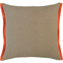 boundary oat-orange 18" pillow