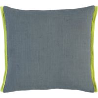 boundary grey-chartreuse 18" pillow