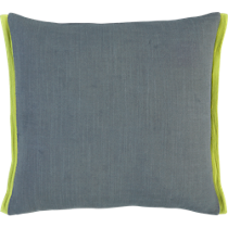 boundary grey-chartreuse 18" pillow