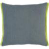 boundary grey-chartreuse 18" pillow