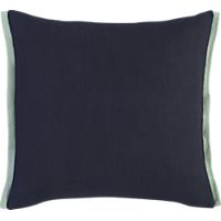 boundary navy-mint 18" pillow