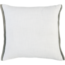 boundary white-natural 18" pillow