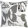 butterfly print 20" pillow