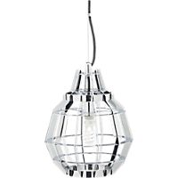 cage chrome pendant lamp