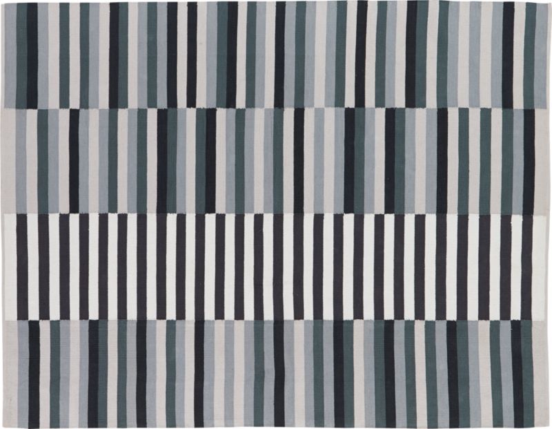carbon stripe rug 8'x10' CB2