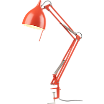 carpenter bright orange lamp