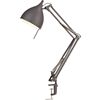 carpenter carbon grey lamp. 6.75"dia.x32"H