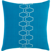cell peacock 18" pillow