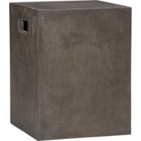 cement grey side table