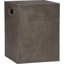 cement grey side table