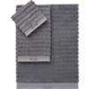 rayon bamboo channel grey bath towels