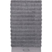 rayon bamboo channel grey hand towel