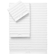 rayon bamboo channel white bath towels