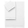 rayon bamboo channel white bath towels
