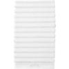 rayon bamboo channel white hand towel