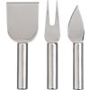 set of three cheese cutters. 5" cutter, 5.25" fork and 5" knife.