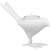 white chick candleholder