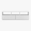 chill white media console. 60"Wx20"Dx19.25"H