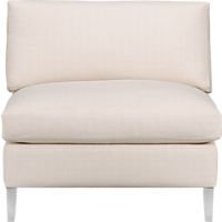 cielo ivory armless chair