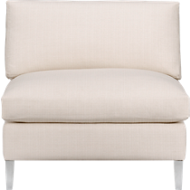 cielo ivory armless chair
