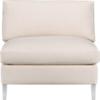 cielo ivory armless chair