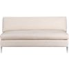 cielo loveseat in ivory. overall: 60"Wx36"Dx30"Hseat: 17"H