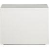 city slicker white side table. 18.25"sq.x14"H