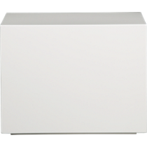 city slicker white side table
